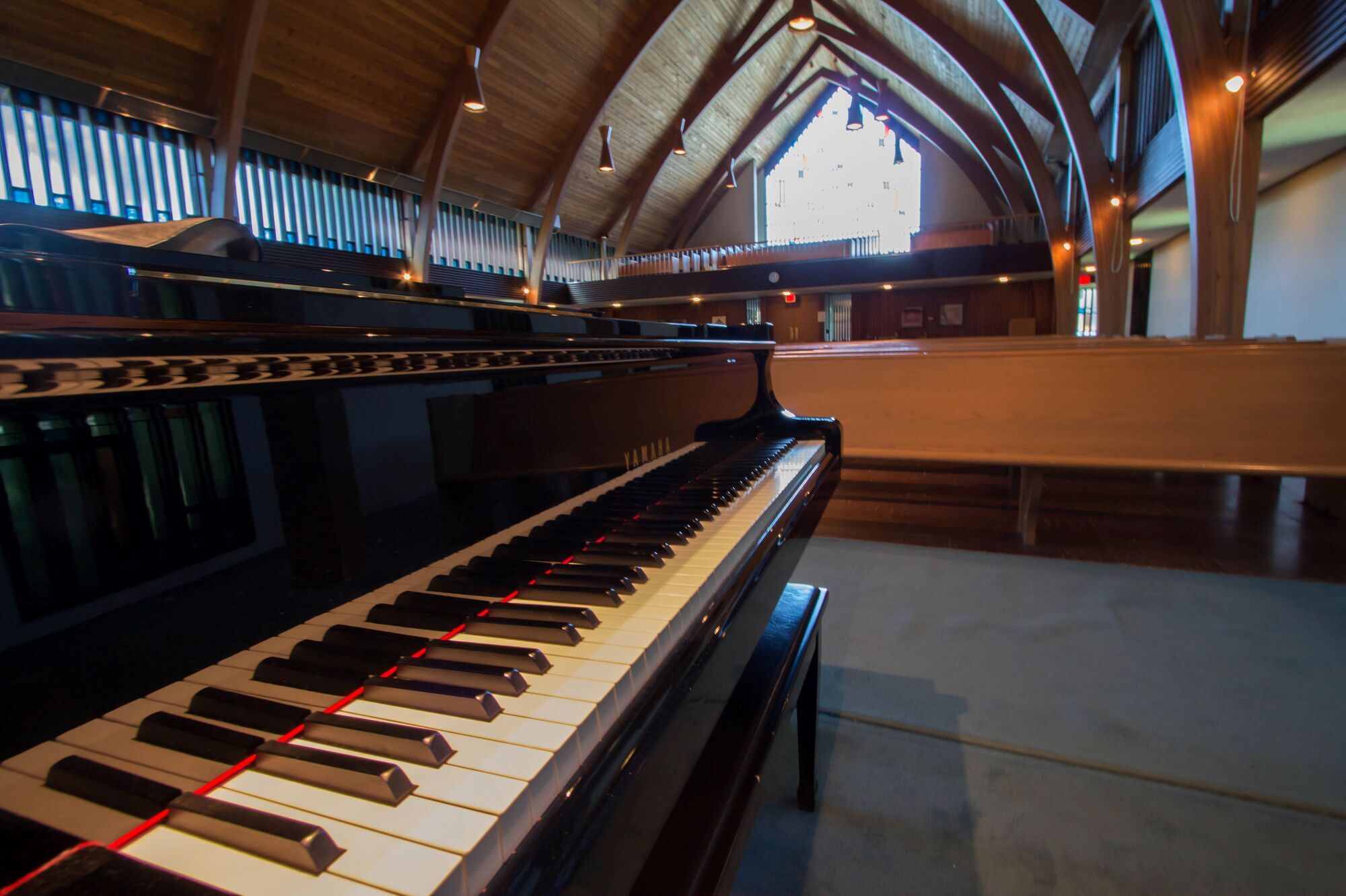 sanctuary with piano