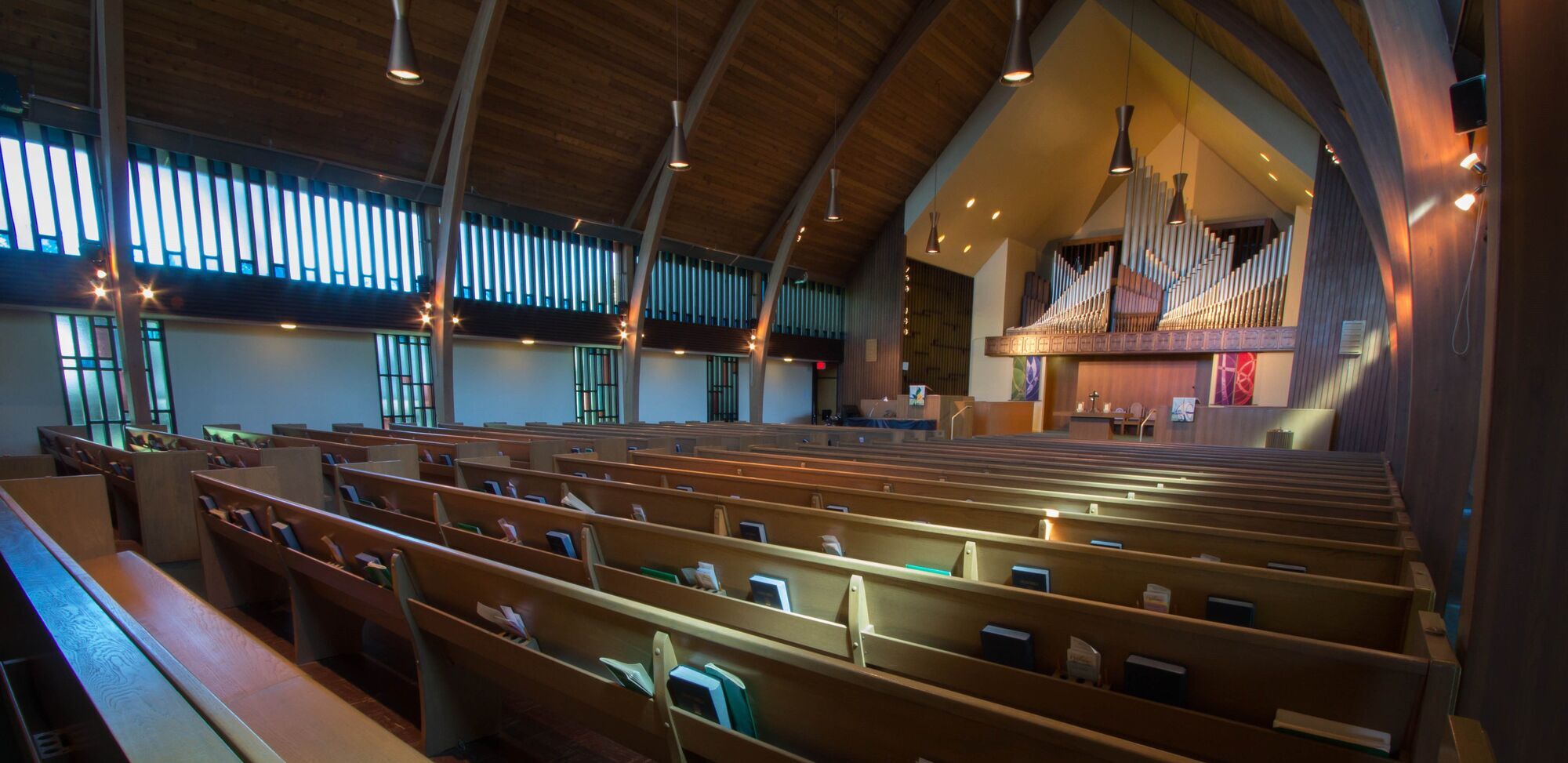 Sanctuary with pews